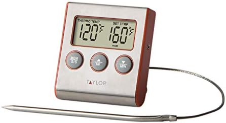 Taylor Digital Wired Probe Thermometer with Programmable Temperature by Taylor