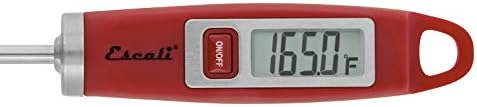 Escali DH1 Gourmet Digital Meat Thermometer with Extra Long Probe, NSF Certified, Red - Image 3