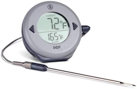 ThermoWorks DOT - Alarm Thermometer - Large Display, Dove Grey by ThermoWorks