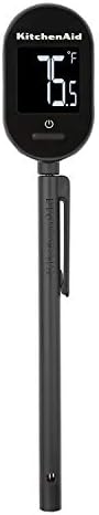 KitchenAid KQ910 Backlit Instant Read Digital Food Kitchen Grill Thermometer, Meat, and Cooking Wireless Thermometerer, Black by Unknown
