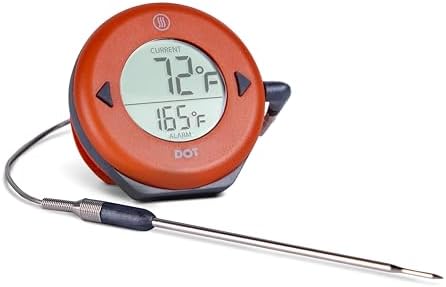 ThermoWorks DOT — Chefs’ Favorite Simple Alarm Thermometer - Cayenne Pepper Red by ThermoWorks