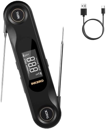 Dual Probes Instant Read Meat Thermometer Digital, 3.5mm & 2.0mm Probes by Inkbird