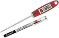 Escali DH1 Gourmet Digital Meat Thermometer with Extra Long Probe, NSF Certified, Red by Escali