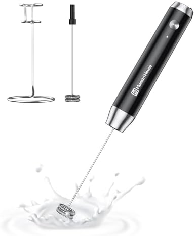 Maestri House LunaFro Rechargeable Milk Frother, Stand & 2 Detachable Whisk by MaestriHouse