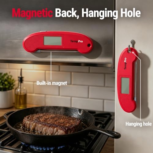 TempPro TempX2 0.3s Instant Read Meat Thermometer Digital for Cooking Food - Image 7
