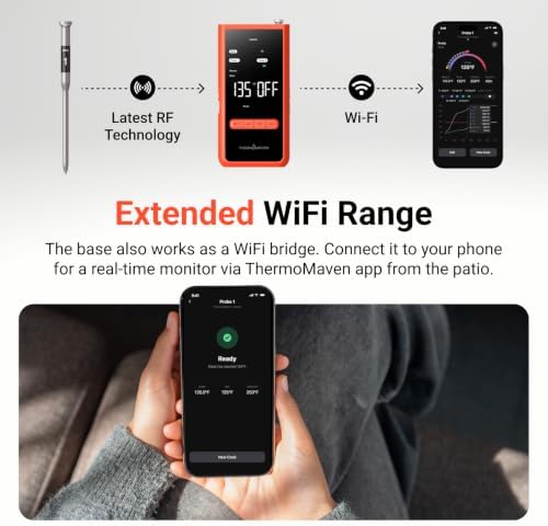 ThermoMaven Smart WiFi Wireless Meat Thermometer for Grilling with 2 Probes - Image 6