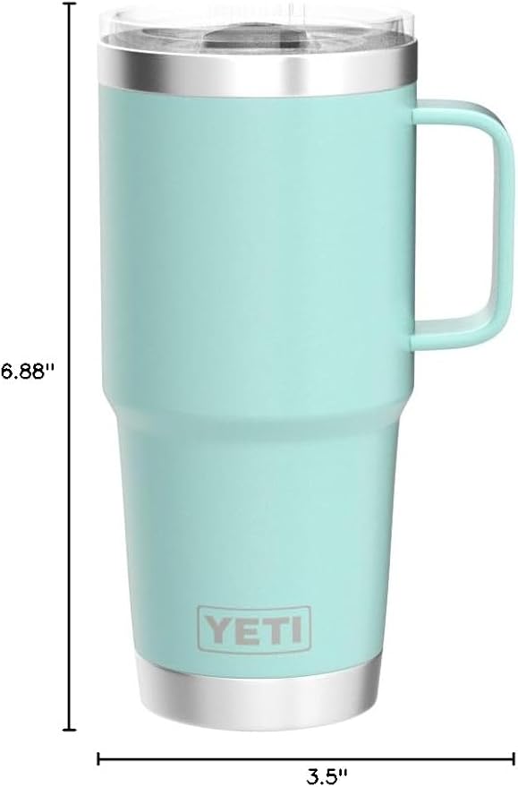 YETI Rambler 20 oz Travel Mug, Stainless Steel, Vacuum Insulated with Stronghold Lid - Image 9
