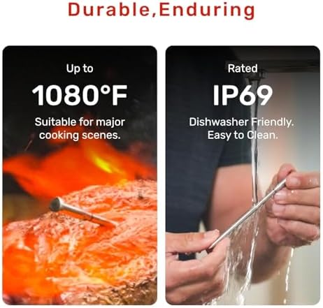 Wireless Meat Thermometer Digital, ±0.18℉ Accuracy with 6 Sensors - Image 5
