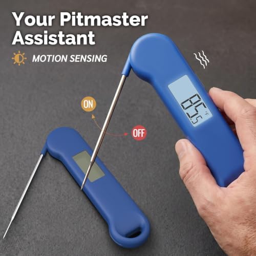 0.5 Sec Instant Read Outdoor Fryer Thermometer Digital, Blue - Image 5