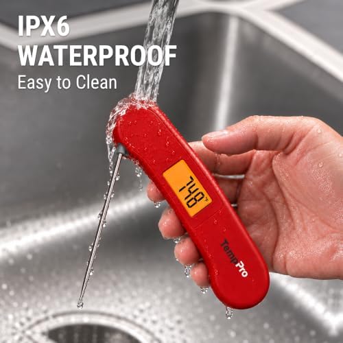 TempPro TempX1 1s Instant Read Meat Thermometer Digital for Grilling - Image 5