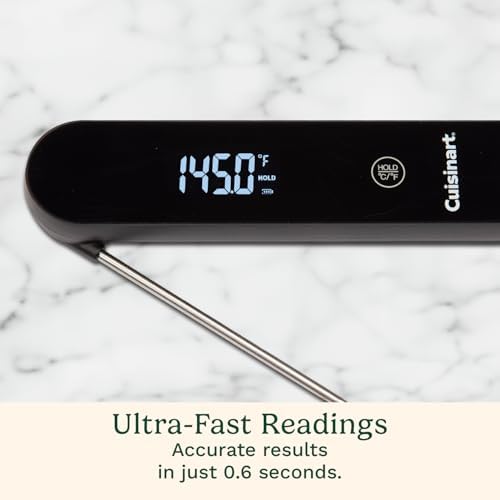 Cuisinart LED Digital Pro Instant Read Thermometer, Calibrated Ambidextrous Waterproof Meat Thermometer for Home & Grill, Lift to Wake Ultra Fast 0.6s Read Time, Home Gadget, BBQ, Smoker, Oil Fry - Image 5