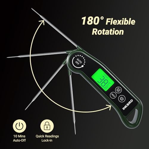 INKBIRD 0.5S Waterproof Instant Read Meat Food Thermometer for Cooking - Image 4