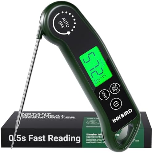 INKBIRD 0.5S Waterproof Instant Read Meat Food Thermometer for Cooking by Inkbird
