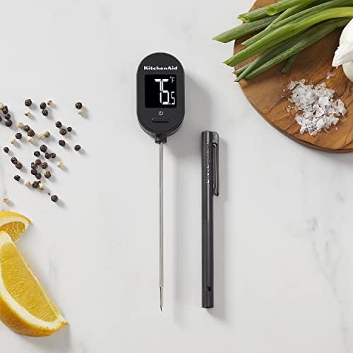 KitchenAid KQ910 Backlit Instant Read Digital Food Kitchen Grill Thermometer, Meat, and Cooking Wireless Thermometerer, Black - Image 4
