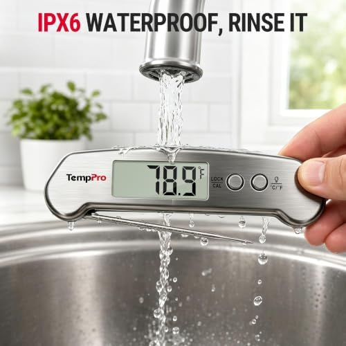 TempPro TempSwift 0.3 Sec Instant Read Digital Meat Thermometer for Cooking - Image 6