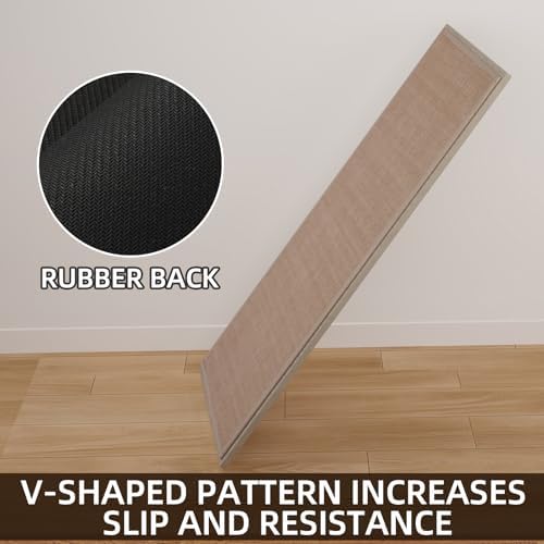 SUMLANS Kitchen Mat Set of 2 PCS, Cushioned Non Slip Rugs for Kitchen Floor, Absorbent Runner Comfort Standing Mats Washable for Kitchen, Office, Home (Camel, 17.3"x47"+17.3"x30") - Image 5