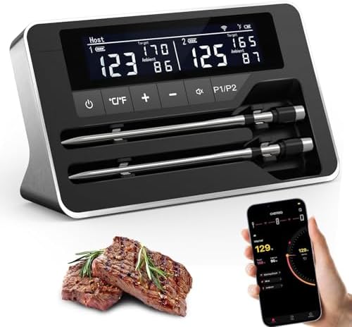 Bluetooth Meat Thermometer Digital, Wireless Thermometer with Smart APP by ProfessionalMeatThermometer