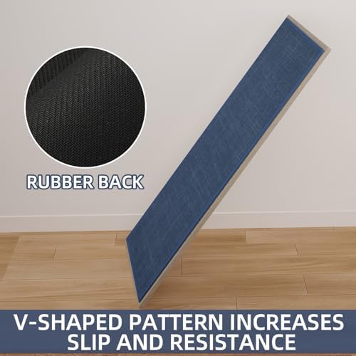 SUMLANS Kitchen Mat, Cushioned Non Slip Rugs for Kitchen Floor, Absorbent Runner Comfort Standing Mats Washable for Kitchen, Office, Home (Dark Blue, 35.4"x71") - Image 4
