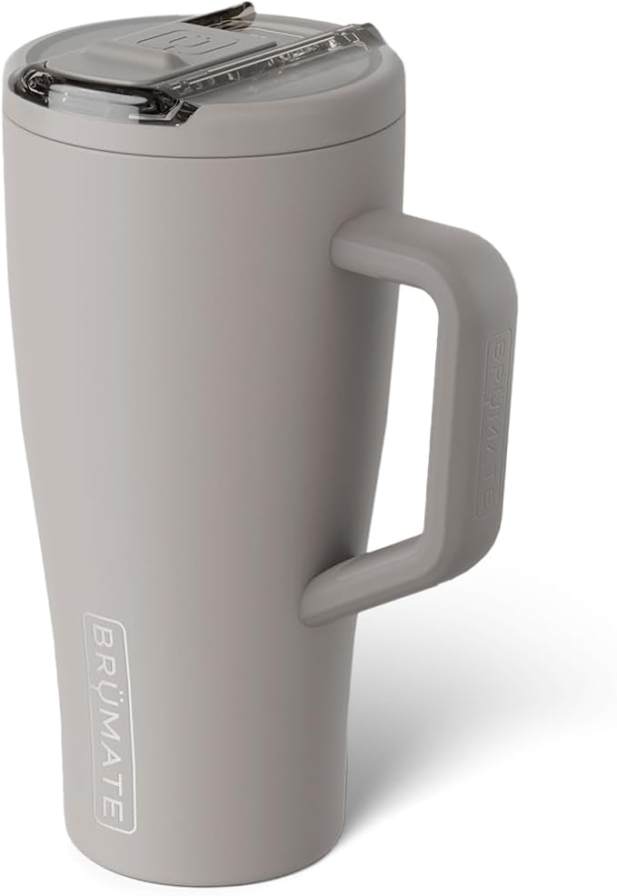BrüMate Era Flip 30oz Tumbler with 100% Leakproof Covered Straw Lid | Hygienic Covered Straw | Insulated Stainless Steel Water Bottle with Handle | Cup Holder Friendly | BPA-Free (Mocha) - Image 2