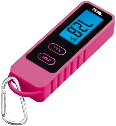 Taylor Tru Temp Digital Meat Thermometer with Folding Probe, Caribiner Clip by Taylor