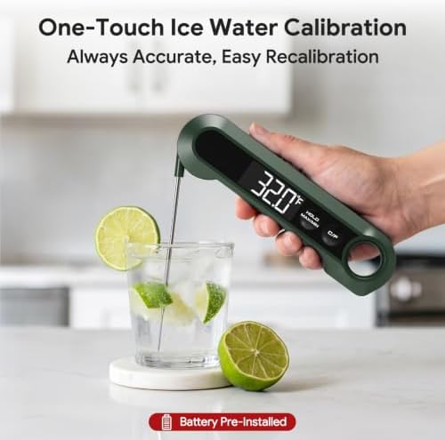 Meat Thermometer Digital,1-2S Instant Read Thermometer for Cooking, Green - Image 5