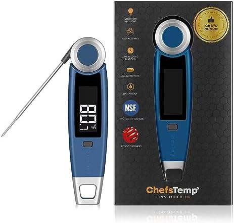 Finaltouch X10 Instant Read Digital Meat Thermometer NSF Certified by ChefsTemp