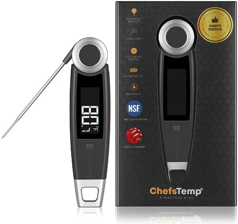 Finaltouch X10 Instant Read Digital Meat Thermometer NSF Certified by ChefsTemp