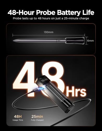 GoveeLife Smart Wireless Meat Thermometer Digital 2 Probes with App Alarm - Image 6