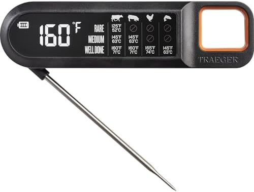 Traeger Grills Instant Read Meat Thermometer, Ultra-Fast, Large LCD Display by Unknown