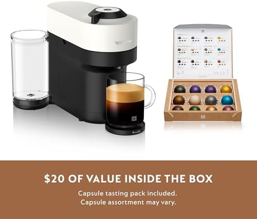 Nespresso Vertuo Pop+ Coffee & Espresso Maker by Breville, Coconut White - Image 6