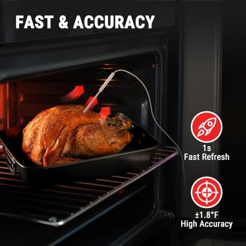 TempPro TempTrack Digital Meat Thermometer for Cooking with 2 Meat Probes - Image 5