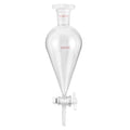 QWORK Separating Funnel with 24/29 Joints and PTFE Plug by QWORK