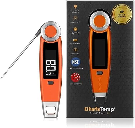 Finaltouch X10 Instant Read Digital Meat Thermometer NSF Certified by ChefsTemp