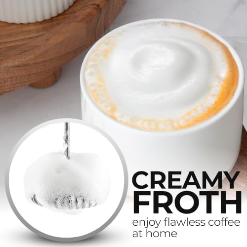 Zulay Kitchen Rechargeable Milk Frother Handheld - Frother Wand, Drink Mixer, Electric Whisk Frother, for Cappuccinos, Matcha & Protein Powder - Dynamic Triple Whisk, 3 Speed 500mAh Cotton Candy Pink - Image 3
