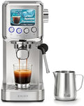 XIXUBX Cold Brew Espresso Machine with Milk Frother, Silver by XIXUBX