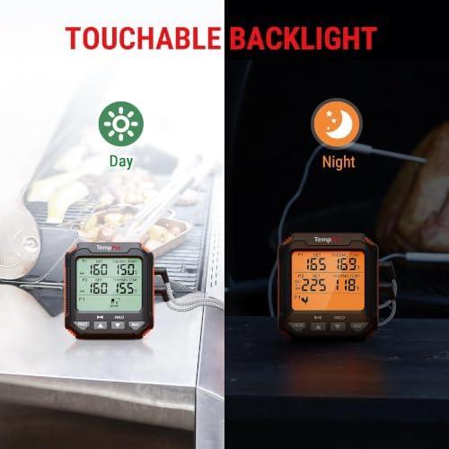 TempPro TempTrack Digital Meat Thermometer for Cooking with 2 Meat Probes - Image 6