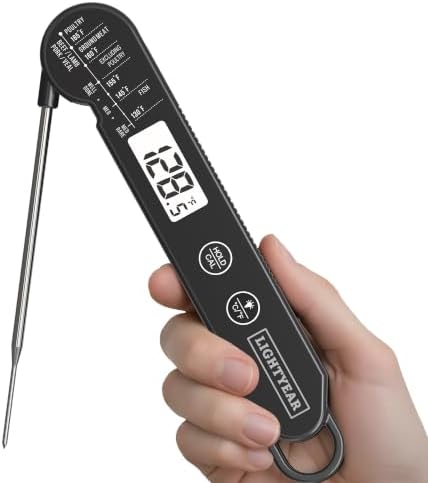 Lightyear Digital Meat Thermometer – Instant Read for Grilling by Lightyear