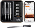 INKBIRD WiFi Wireless Meat Thermometer with 360°Readable LCD Standalone Base，4 Probes Digital Food Meat Thermometer with Remote Control for BBQ, Grill, Oven, Smoker, Rotisserie, Kitchen by Inkbird