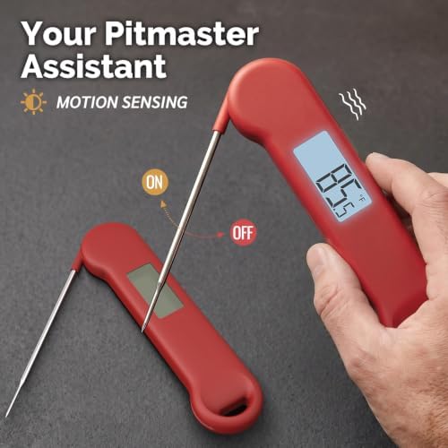 0.5 Sec Instant Read Outdoor Fryer Thermometer Digital, Red - Image 5