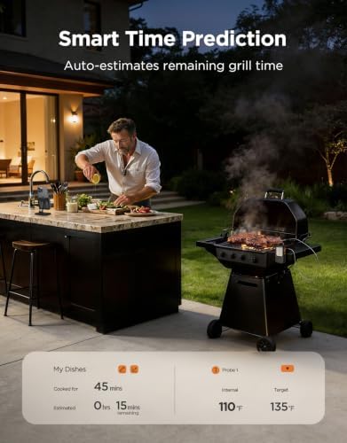 Govee WiFi Meat Thermometer Digital for Grilling & Smoking, Timer & Alert - Image 4
