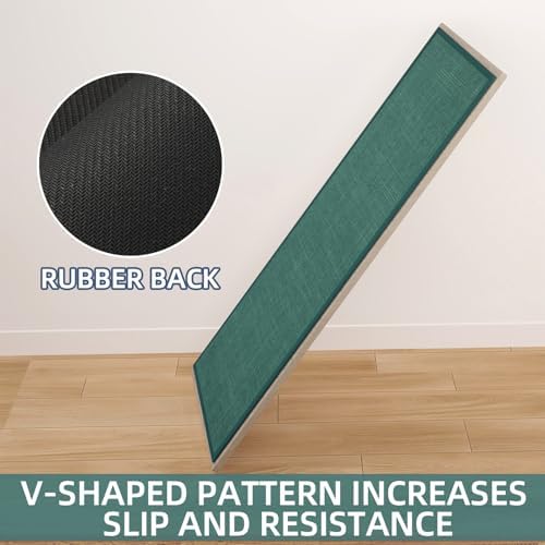 SUMLANS Kitchen Mat Set of 2 PCS, Christmas Cushioned Non Slip Rugs for Kitchen Floor, Absorbent Runner Comfort Standing Mats Washable for Kitchen, Office, Home (Green, 17.3"x47"+17.3"x30") - Image 5