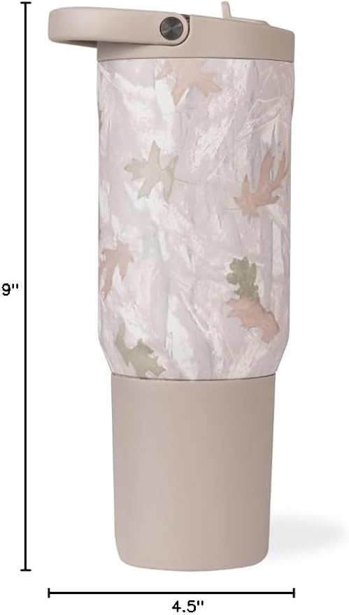 HydroJug Sport - Stainless Steel Tumbler with Straw, Vacuum Insulated, 20oz Leakproof Water Bottle, Ergonomic Design, Reusable, Dishwasher Safe, Rubber Base, Durable for Gym or Outdoors, Camo - Image 7