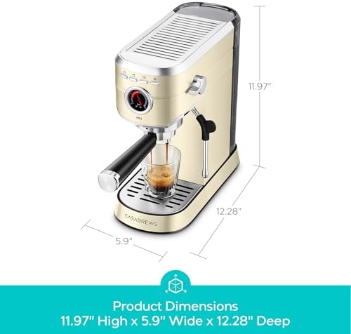 CASABREWS 5418 PRO Compact Espresso Cofee Machine with Fast Heating System - Image 6