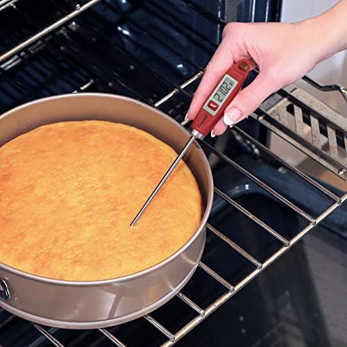 Escali DH1 Gourmet Digital Meat Thermometer with Extra Long Probe, NSF Certified, Red - Image 6