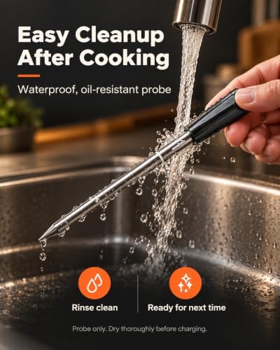 Smart Bluetooth Wireless Meat Thermometer Digital, Standalone Base - Image 7