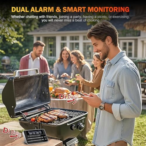 Bluetooth Meat Thermometer Digital, Wireless Thermometer with Smart APP - Image 3