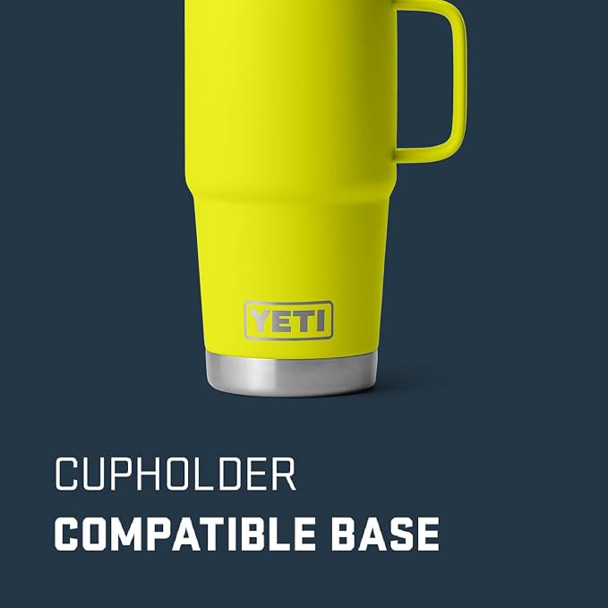 YETI Rambler 20 oz Travel Mug, Stainless Steel, Vacuum Insulated with Stronghold Lid - Image 3