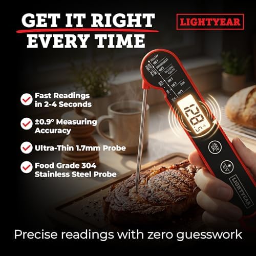 Lightyear Digital Meat Thermometer – Instant Read for Grilling - Image 2