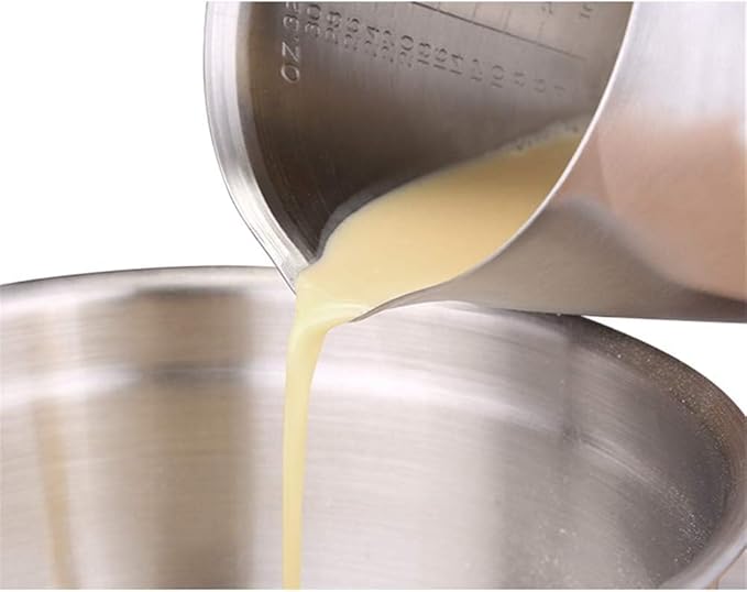 KSENDALO SUS304 Stainless Steel Measuring Cup Pitcher, 16oz/2Cup/500mL Metal - Image 5