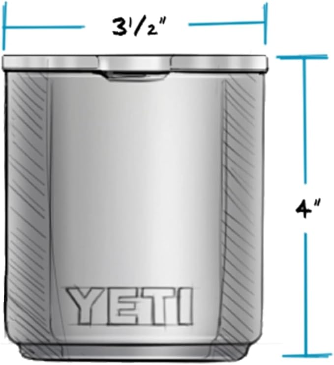 YETI Rambler 10 oz Stackable Lowball 2.0, Vacuum Insulated, Stainless Steel with MagSlider Lid, Navy - Image 2